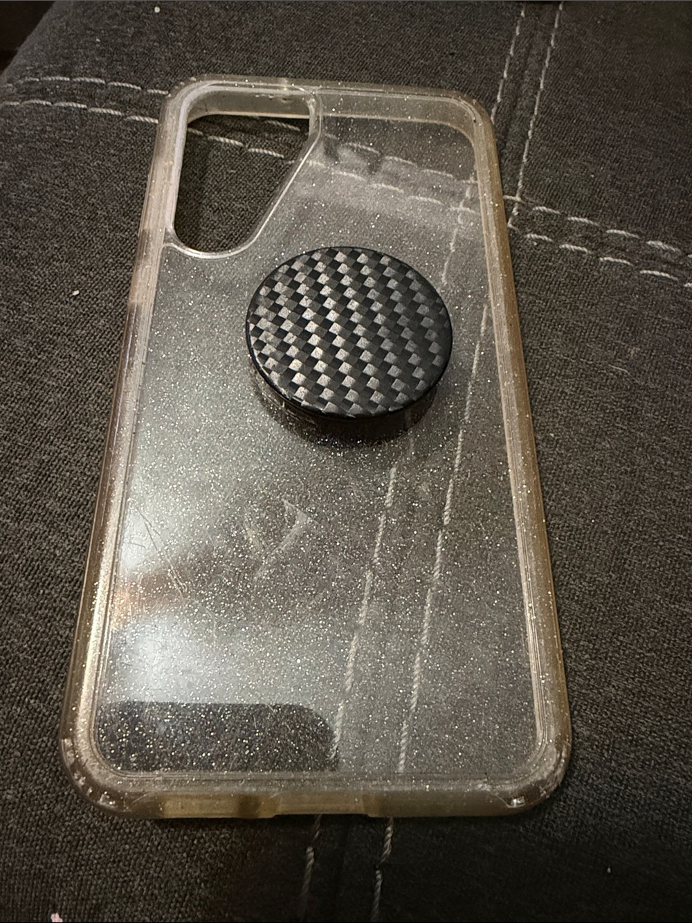 Samsung Galaxy S23+ Case - Clear with Silver Sparkles (Otterbox)